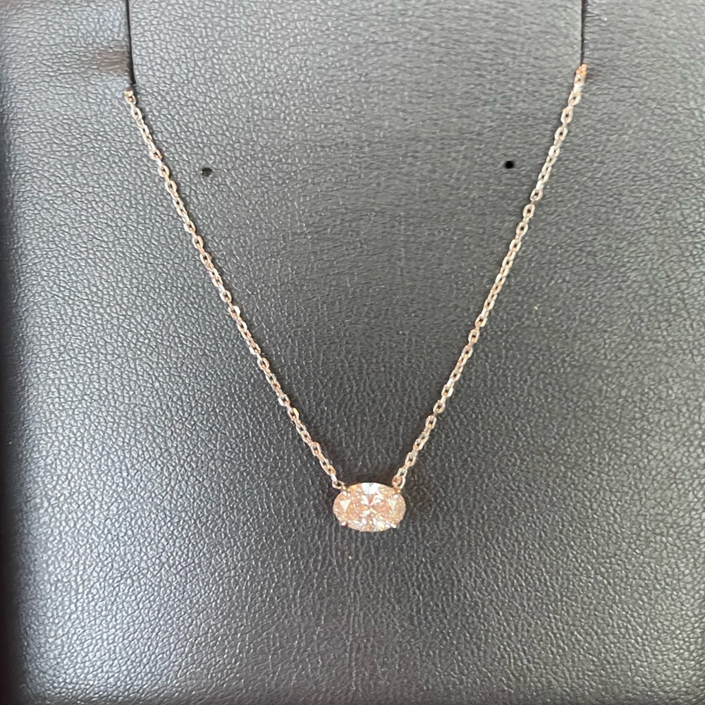Vrai White Golf Solitaire Diamond Necklace 3/4 carat
